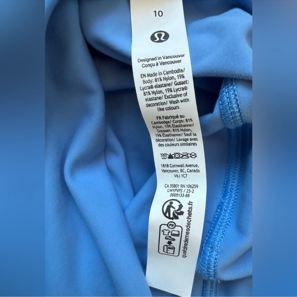 Lululemon Align Cross-Back Bodysuit 4” in Pool Party - Picture 8 of 8